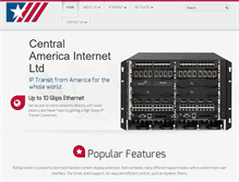 Tablet Screenshot of central-america-internet.com